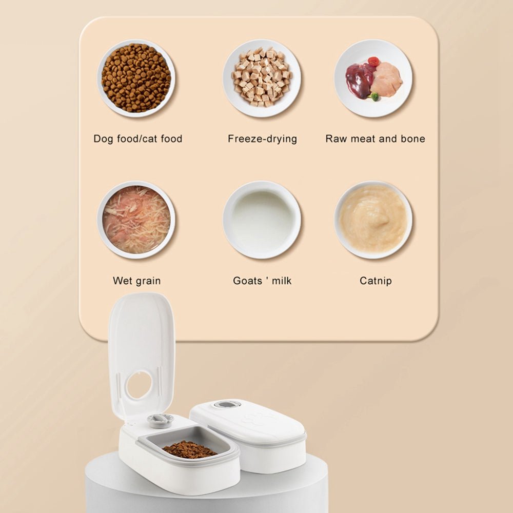 2-in-1 Gravity Pet Feeder – Automatic Food & Water Dispense - MairaDen
