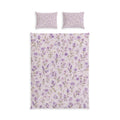 Lavender Blossom Cotton Bed Set — Floral Duvet Cover & Pillowcases - MairaDen