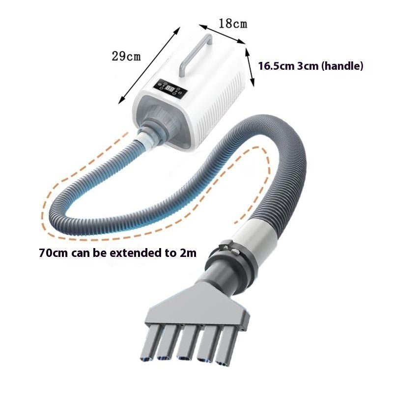 Pet Hair Dryer for Dogs & Cats – High-Power Grooming Blow Drye - MairaDen